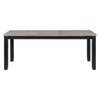 Table de salle à manger 7 pièces Centera gris et noir