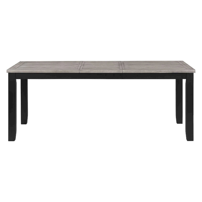 Table de salle à manger 7 pièces Centera gris et noir