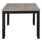 Table de salle à manger 7 pièces Centera gris et noir