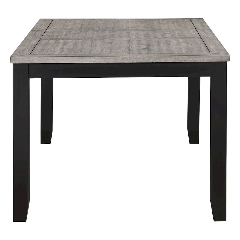 Table de salle à manger 7 pièces Centera gris et noir