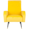 Fauteuil club rétro moderne du milieu du siècle Senja – 27,5 x 34,8 x 37 po – 28 larg. x 35 prof. x 37 haut.