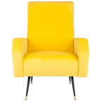 Fauteuil club rétro moderne du milieu du siècle Senja – 27,5 x 34,8 x 37 po – 28 larg. x 35 prof. x 37 haut.