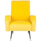 Fauteuil club rétro moderne du milieu du siècle Senja – 27,5 x 34,8 x 37 po – 28 larg. x 35 prof. x 37 haut.