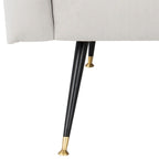 Fauteuil club rétro moderne du milieu du siècle Senja – 27,5 x 34,8 x 37 po – 28 larg. x 35 prof. x 37 haut.