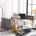 Lit futon pliable Tamekia avec oreiller - 74,8 x 31,9 x 34,7