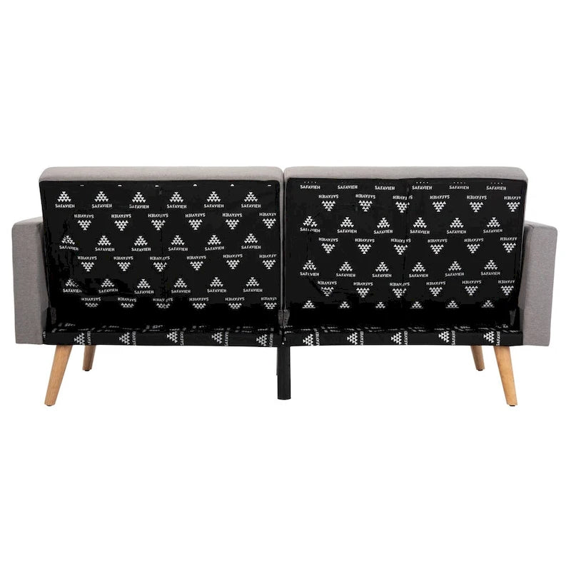 Lit futon pliable Tamekia avec oreiller - 74,8 x 31,9 x 34,7