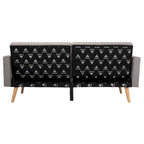 Lit futon pliable Tamekia avec oreiller - 74,8 x 31,9 x 34,7