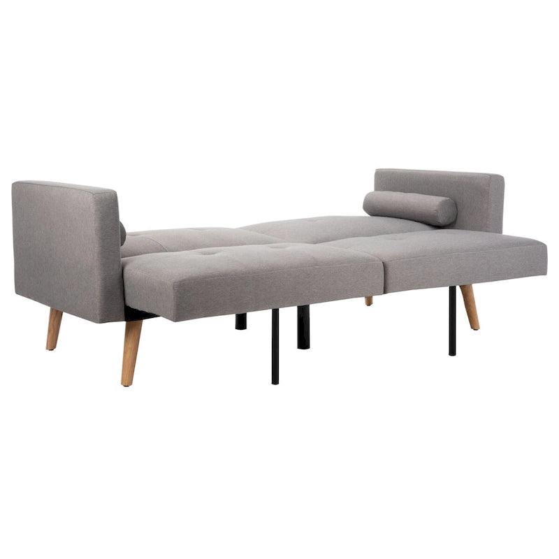 Lit futon pliable Tamekia avec oreiller - 74,8 x 31,9 x 34,7