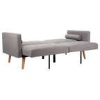 Lit futon pliable Tamekia avec oreiller - 74,8 x 31,9 x 34,7