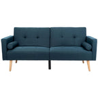 Lit futon pliable Tamekia avec oreiller - 74,8 x 31,9 x 34,7