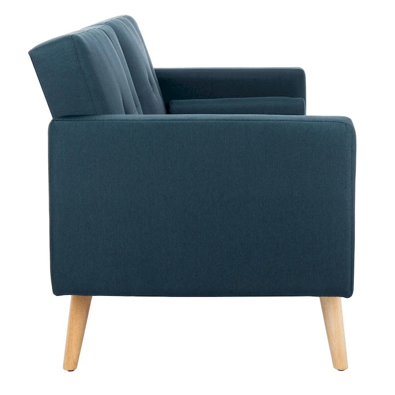 Lit futon pliable Tamekia avec oreiller - 74,8 x 31,9 x 34,7
