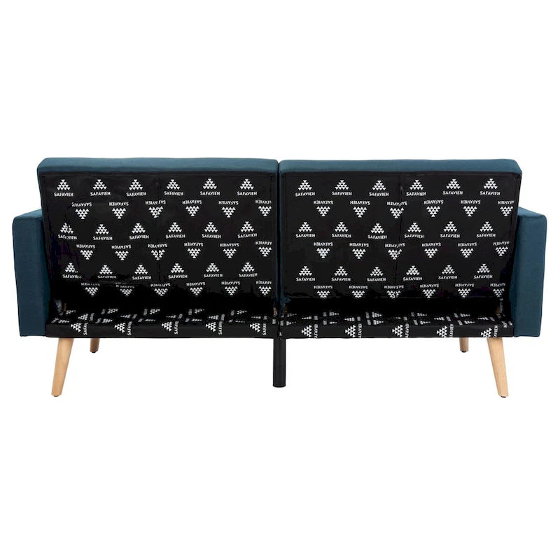 Lit futon pliable Tamekia avec oreiller - 74,8 x 31,9 x 34,7