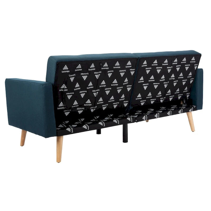Lit futon pliable Tamekia avec oreiller - 74,8 x 31,9 x 34,7