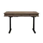 Bureau assis/debout électronique Carson Wood, bureau réglable en hauteur, gris