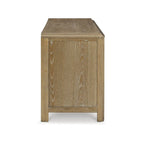 Meuble TV Rencott marron clair 80 po pour téléviseurs jusqu'à 92 po - 79,63 L x 20 P x 28 H