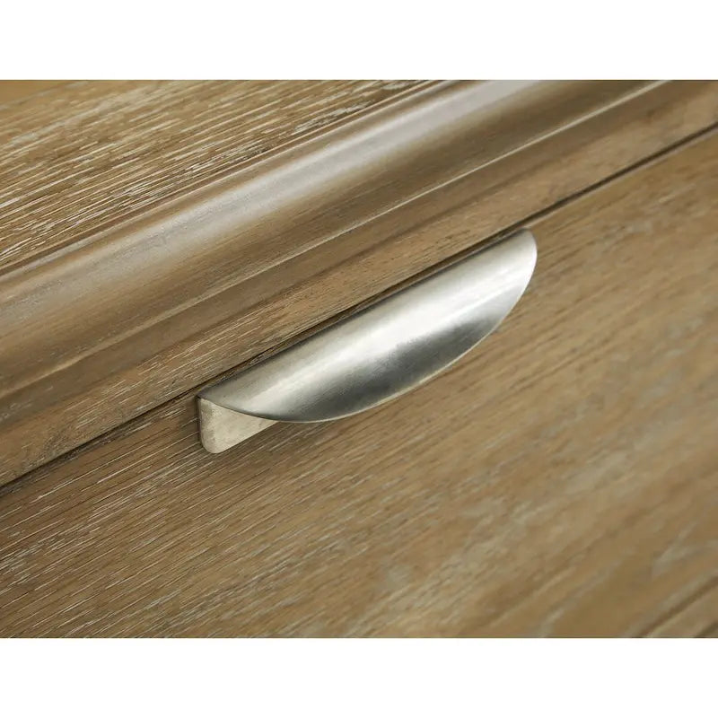 Meuble TV Rencott marron clair 80 po pour téléviseurs jusqu'à 92 po - 79,63 L x 20 P x 28 H