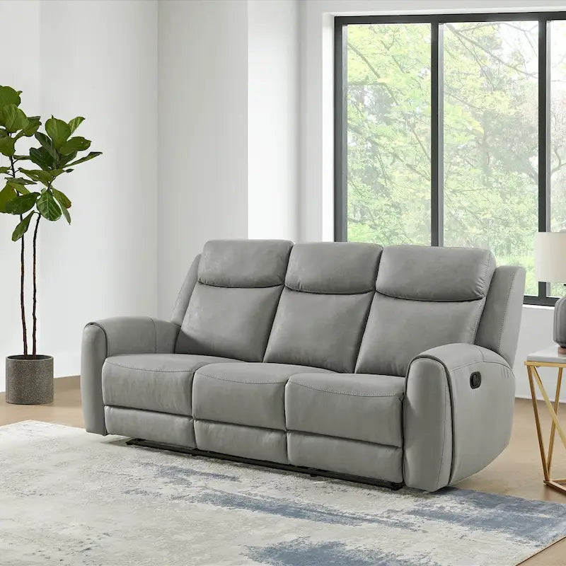 Canapé et fauteuil inclinables de transition Wesley, gris