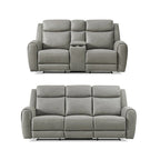 Canapé et fauteuil inclinables de transition Wesley, gris