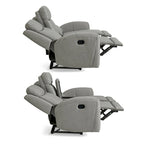 Canapé et fauteuil inclinables de transition Wesley, gris