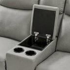 Canapé et fauteuil inclinables de transition Wesley, gris