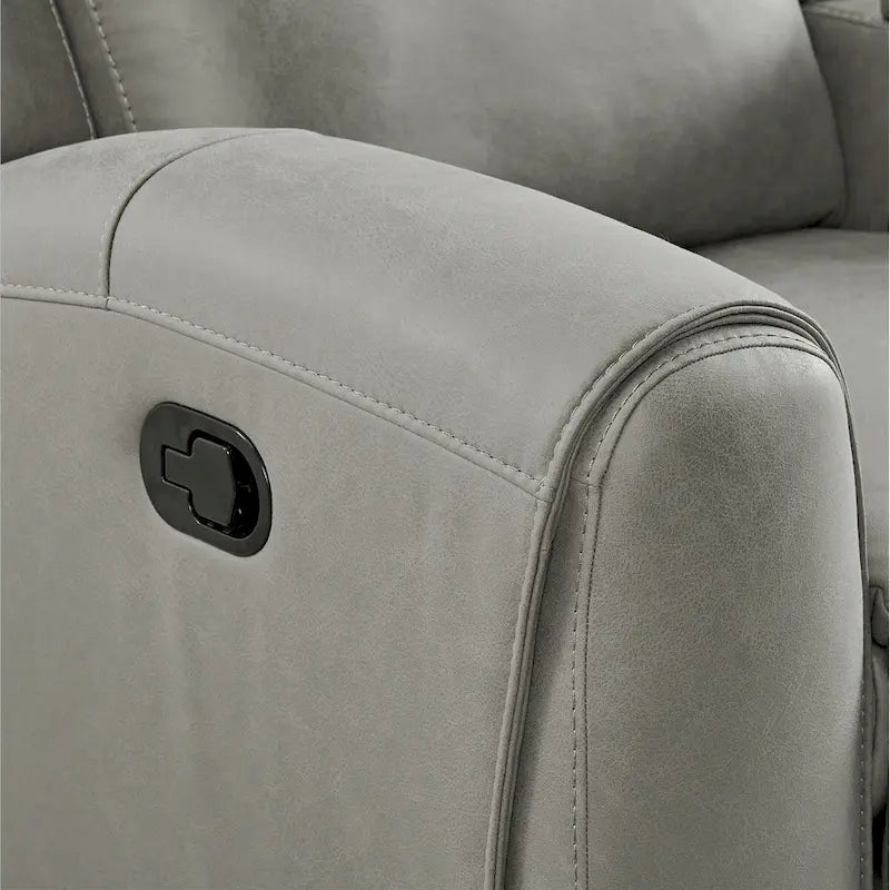 Canapé et fauteuil inclinables de transition Wesley, gris