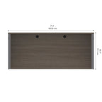 Meuble d'appoint moderne et minimaliste Mirod avec étagères réglables pour un rangement élégant et polyvalent